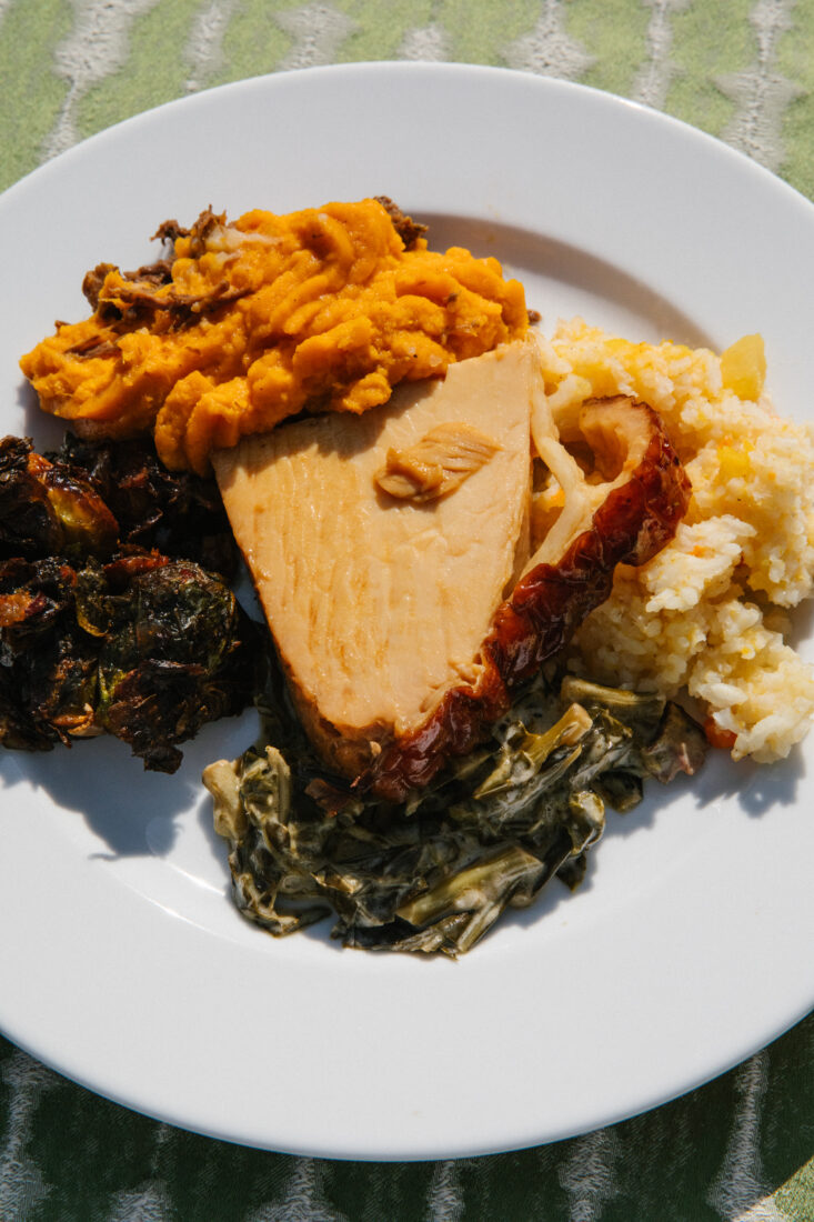 Lunch is served by chef Marc Suennemann.