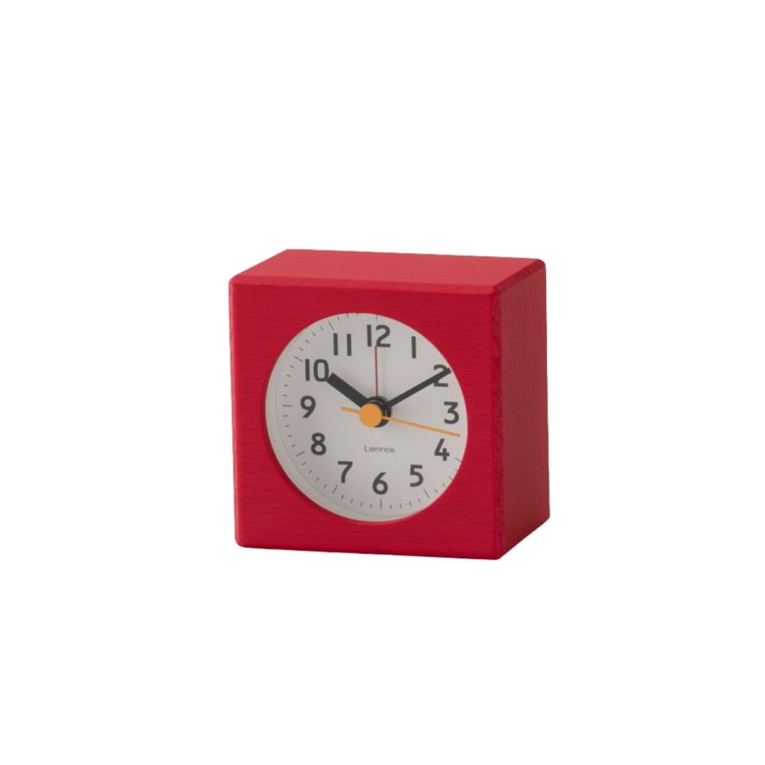 A red alarm clock