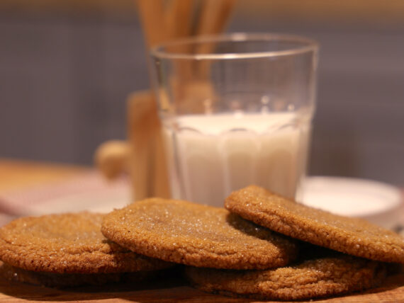 Ginger cookies on a plate