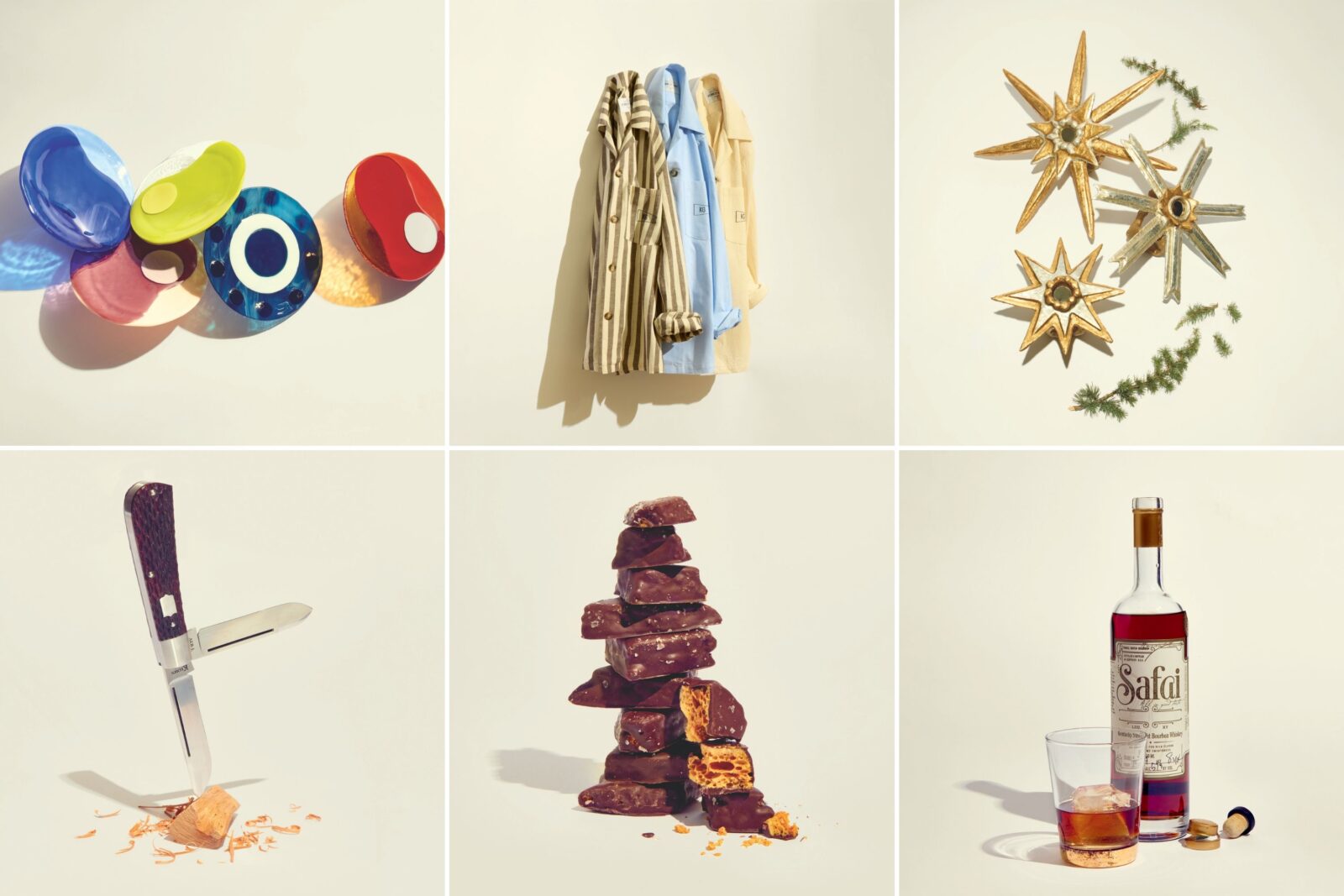 A collage of Southern-made products