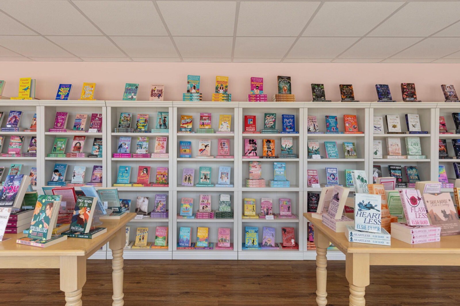 Inside a bookshop