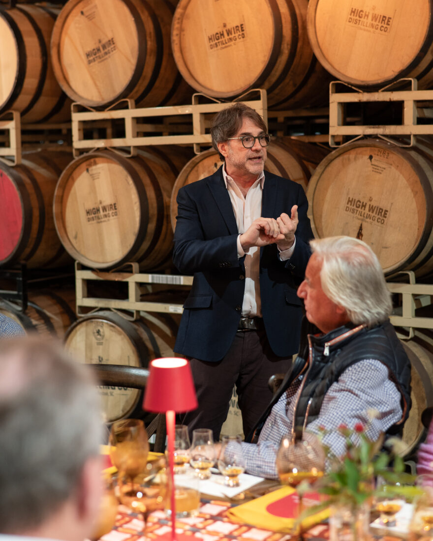 Bill Thomas of Washington, D.C.’s Jack Rose leads a rare bourbon tasting.