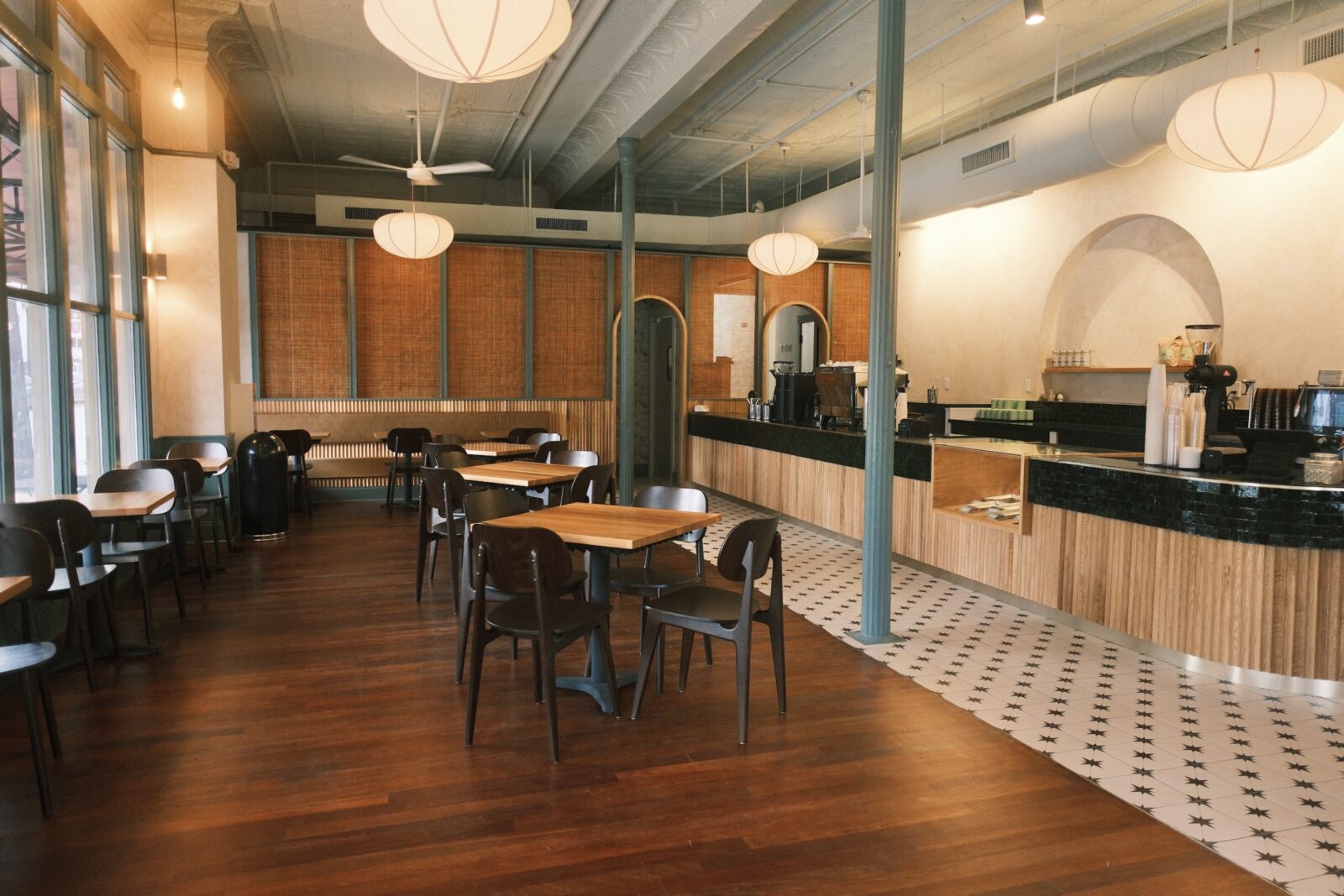 Inside a coffee shop