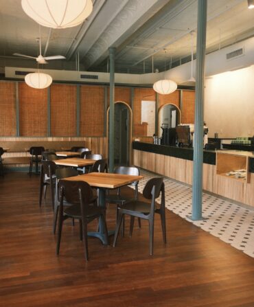 Inside a coffee shop