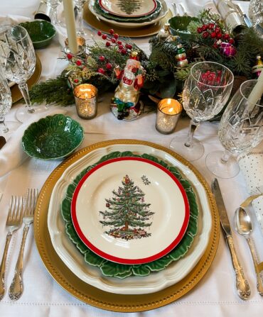Christmas dishware