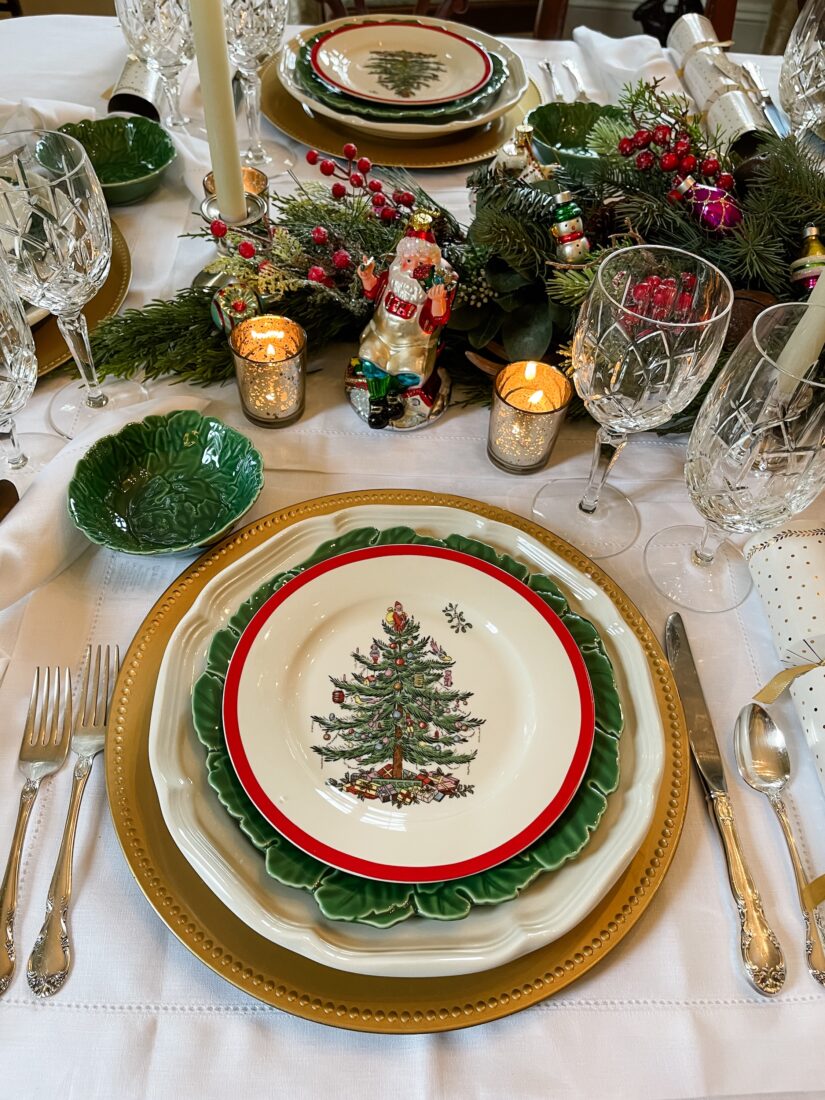 Christmas dishware