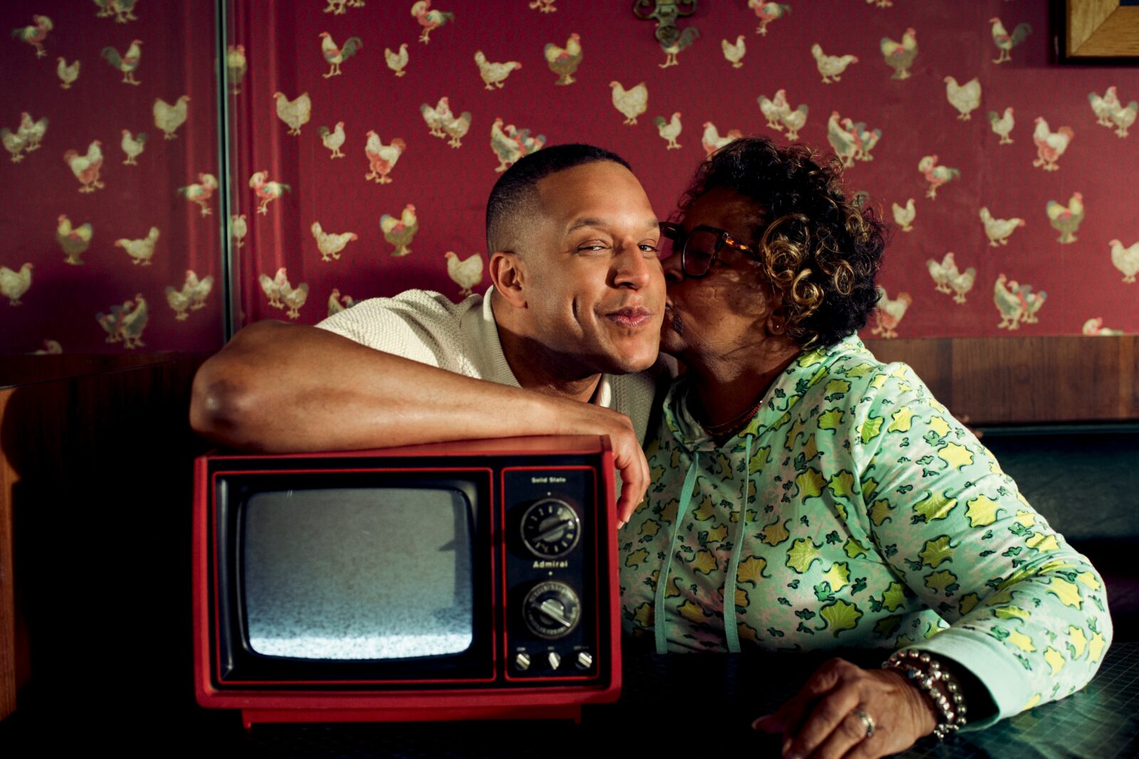 Craig Melvin with his mother