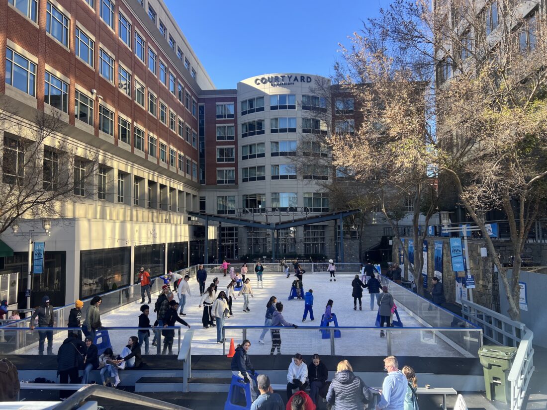 An ice skating rink