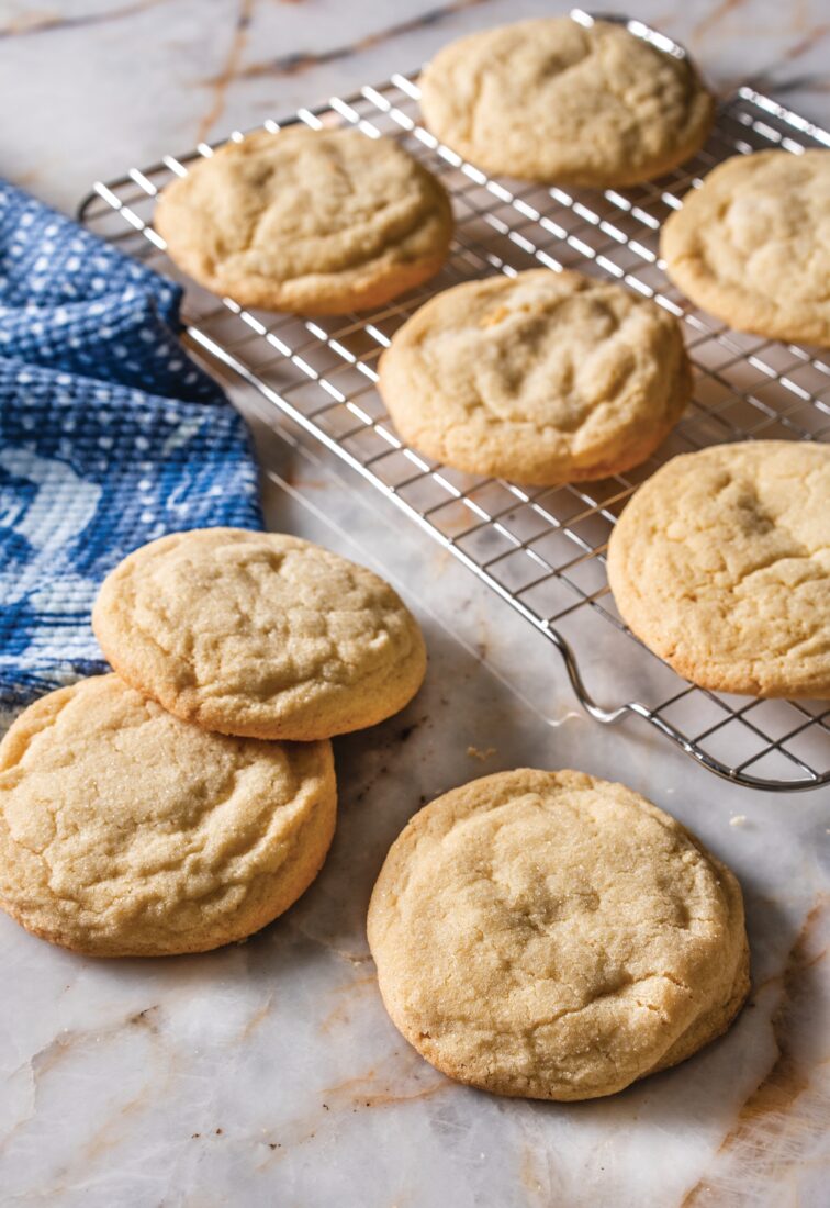 A tray of sugar cookies