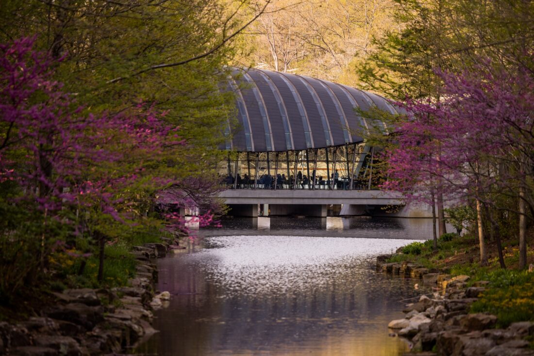 Outside an art museum