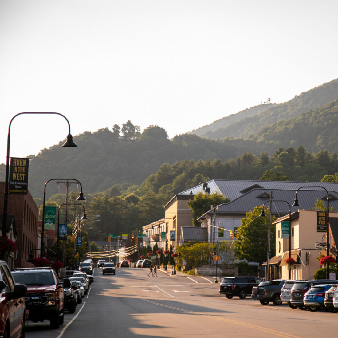 A view of downtown Boone