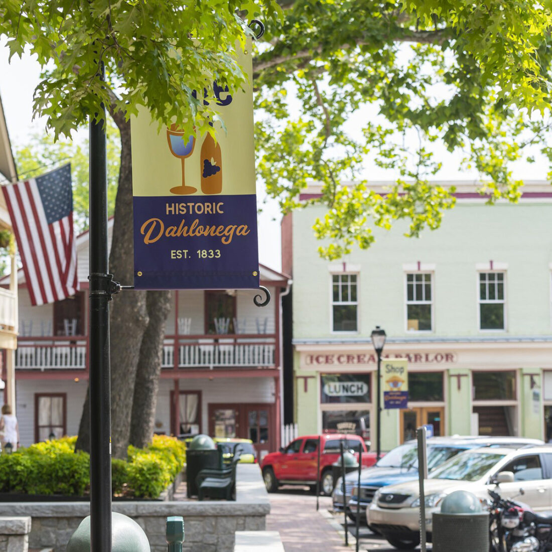 Pogled na centar grada Dahlonega