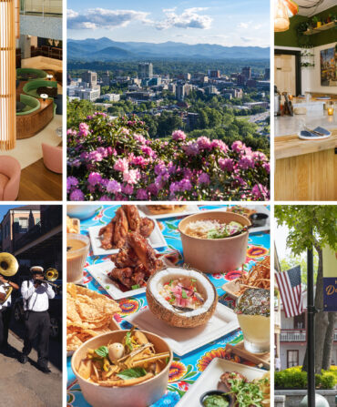 A collage of six travel photos