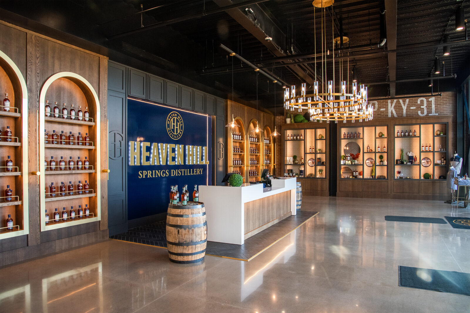 Inside a distillery