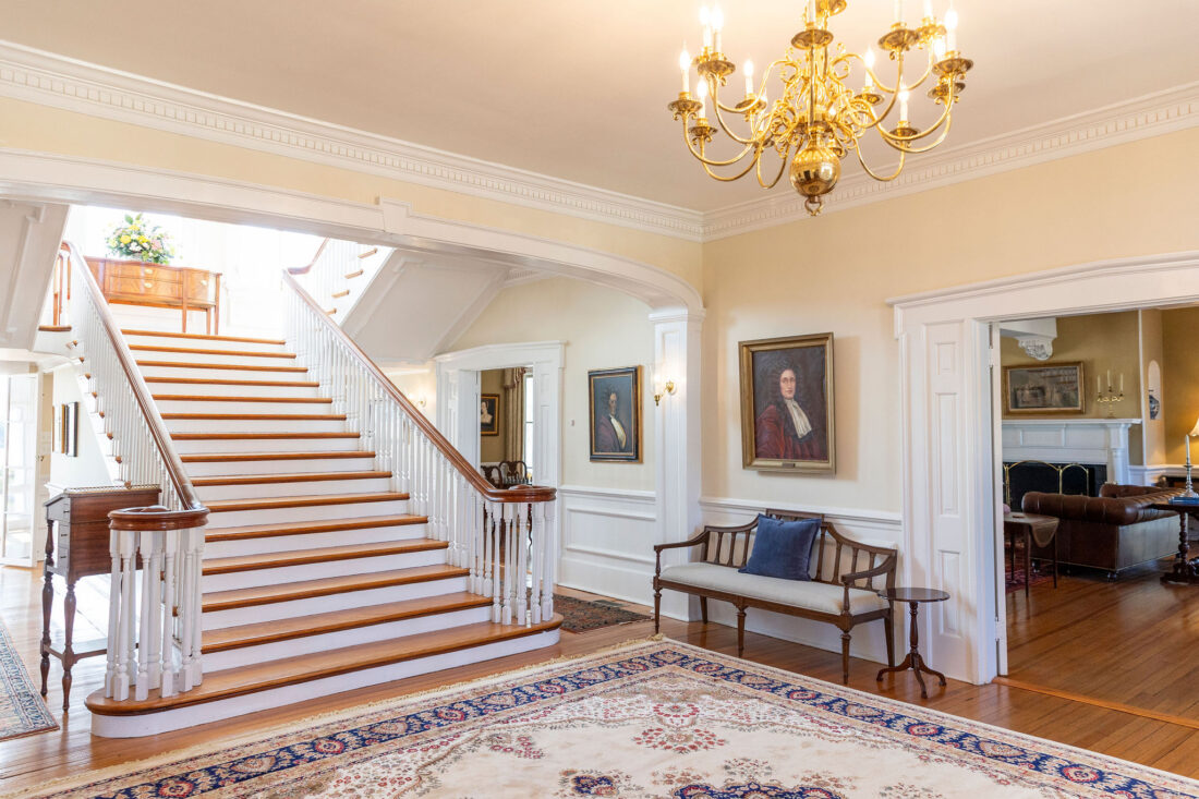 Inside a colonial home