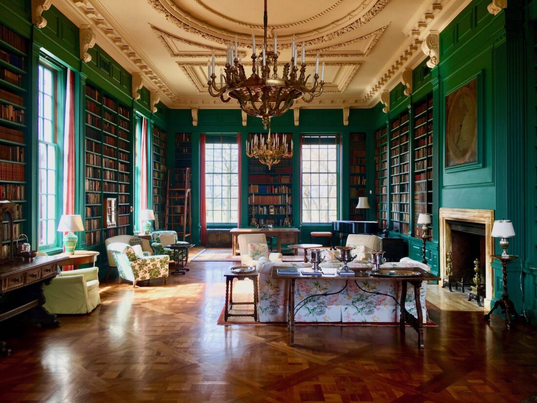 Inside a green library