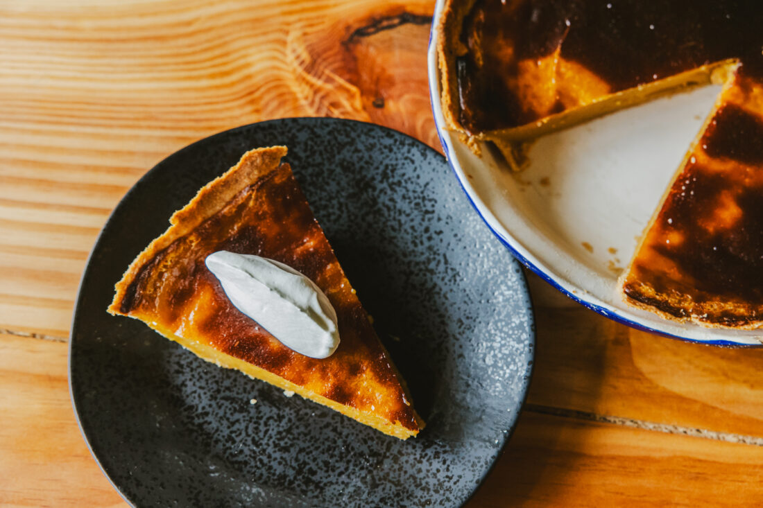 A slice of vinegar pie