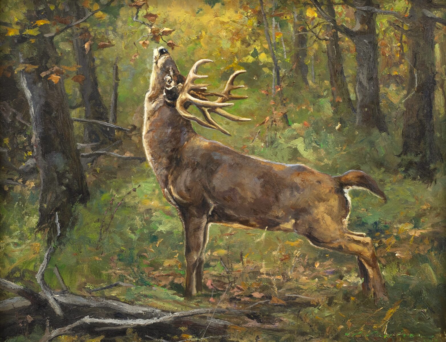 A painting of a deer