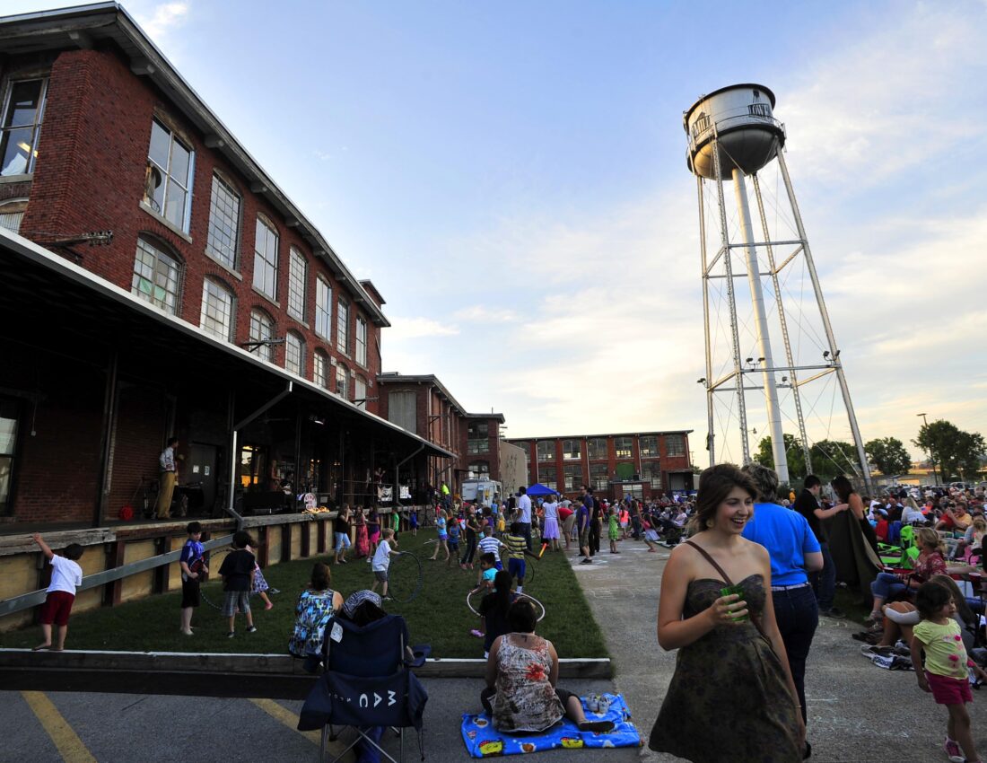 water tower and outdoor lawn