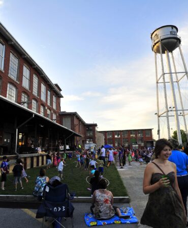 water tower and outdoor lawn