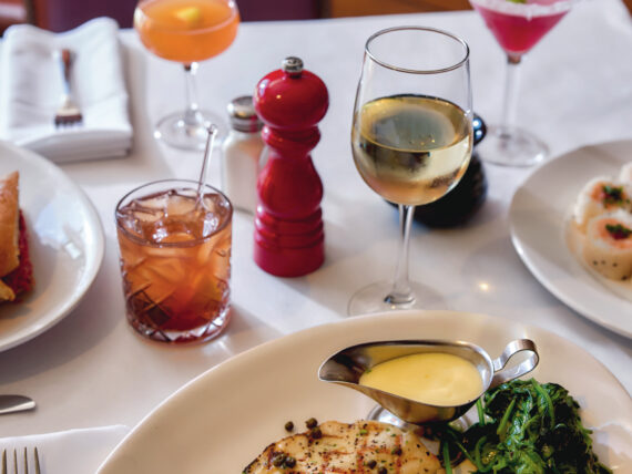 Grilled trout on a plate