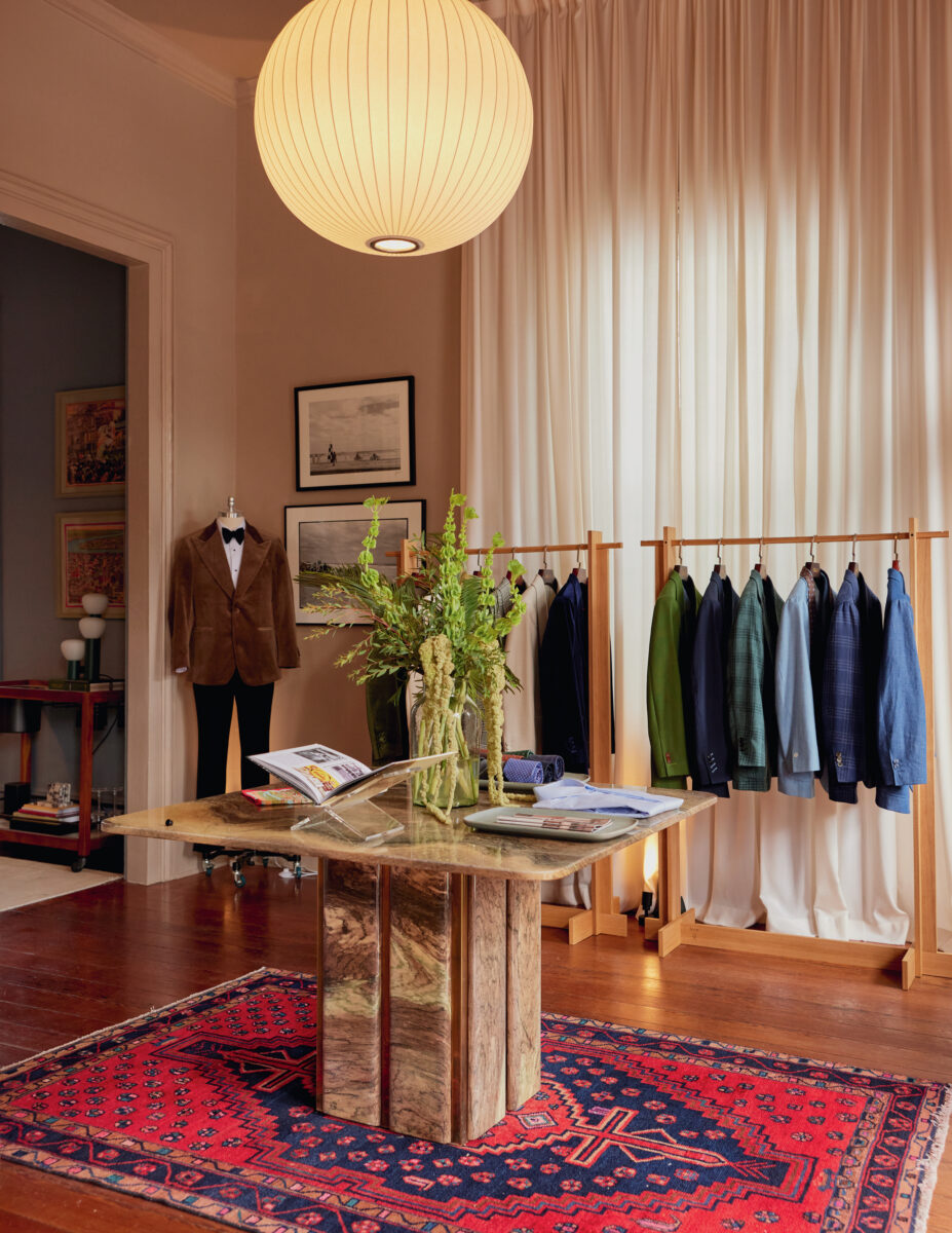 A suit showroom