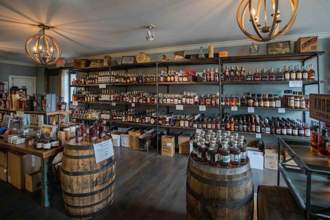 A bourbon shop