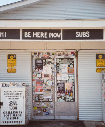 A grocery store entrance