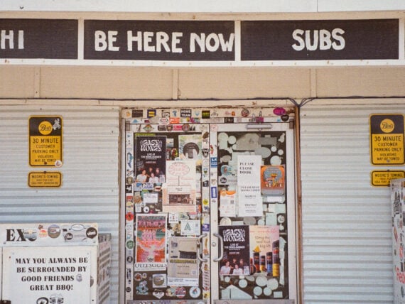 A grocery store entrance