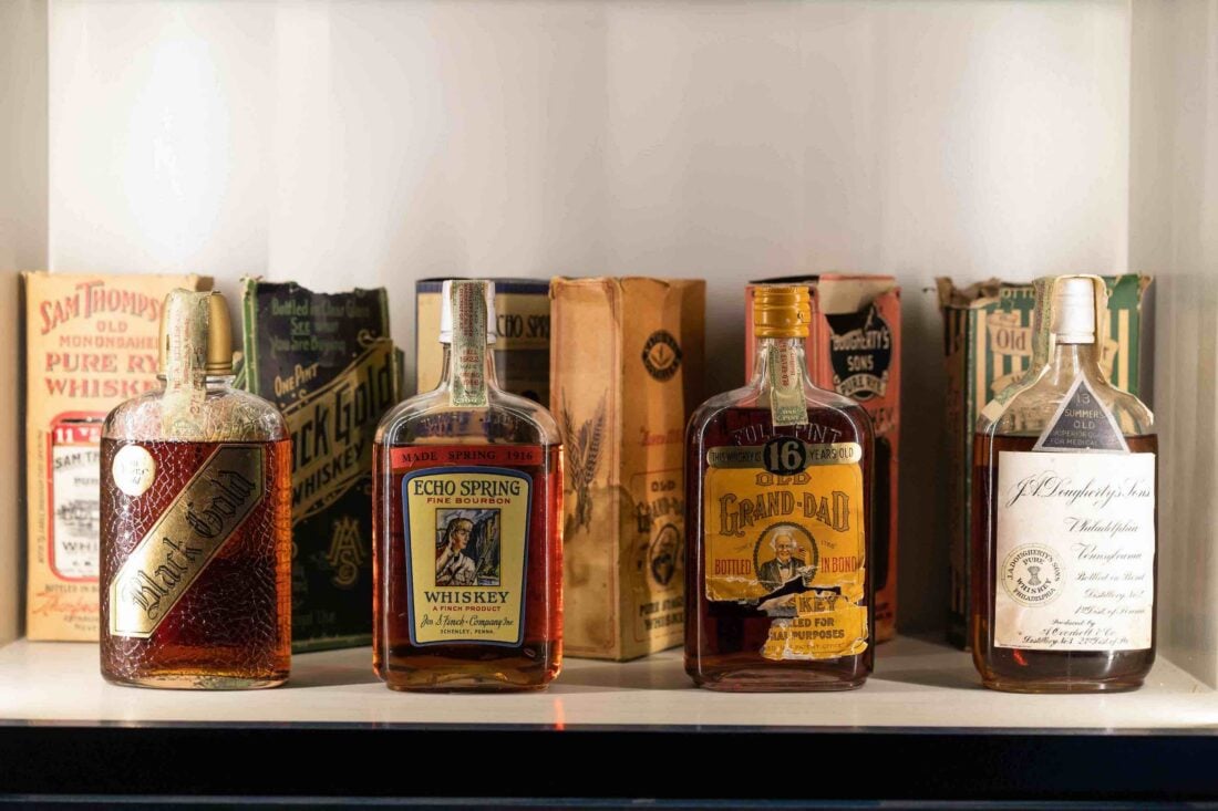 A collection of vintage bourbons