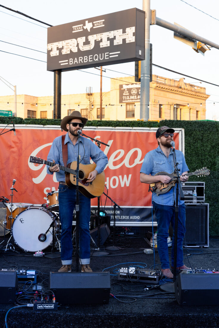 Steel Grassy kicks off the entertainment outside TRUTH BBQ.