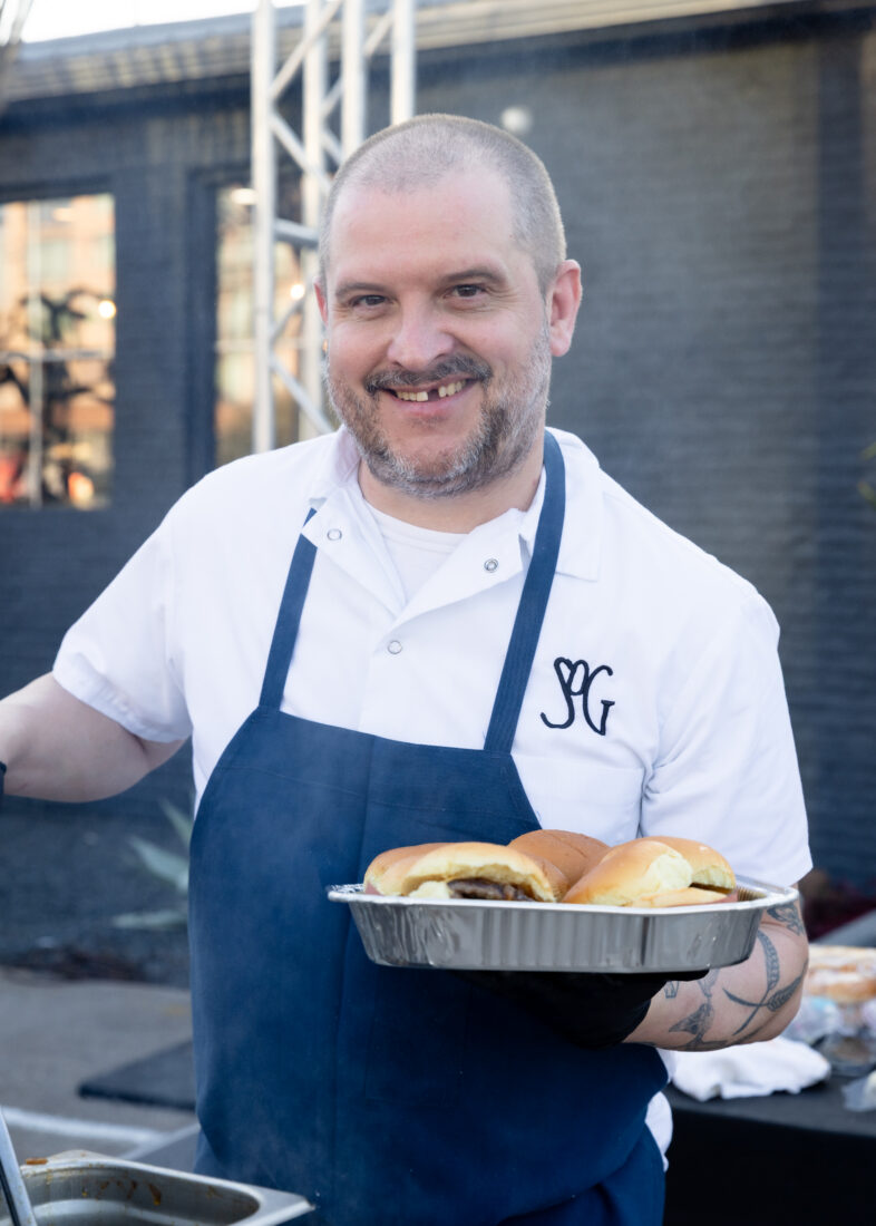 chef Lachaine serves his Butter Burgers.