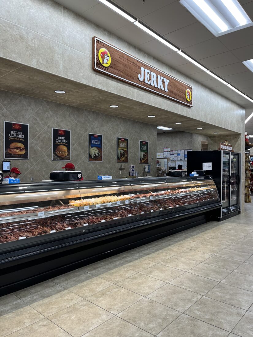 Buc-ee’s jerky counter.