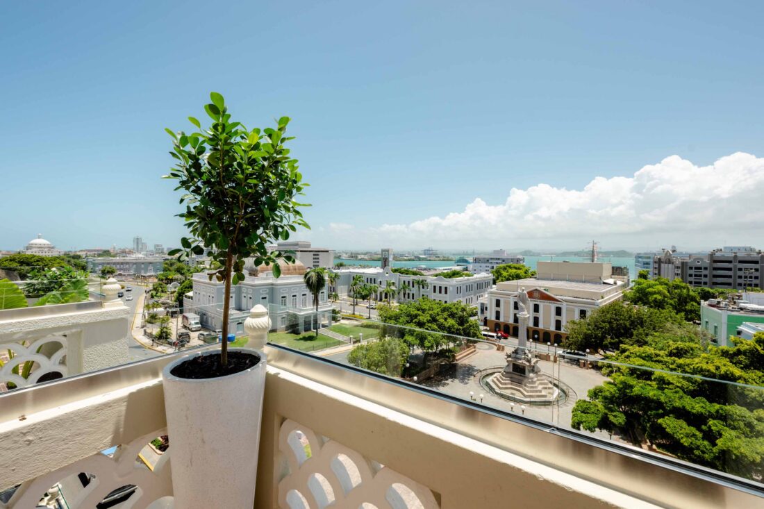 A balcony view of San Juan