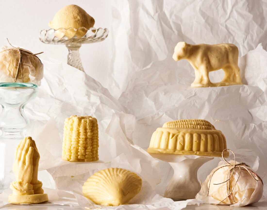Sculptures of butter