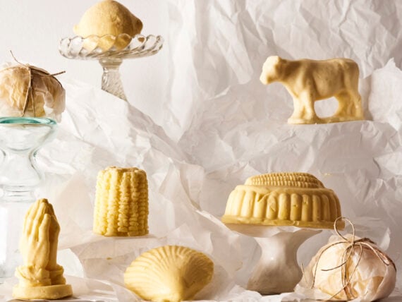 Sculptures of butter