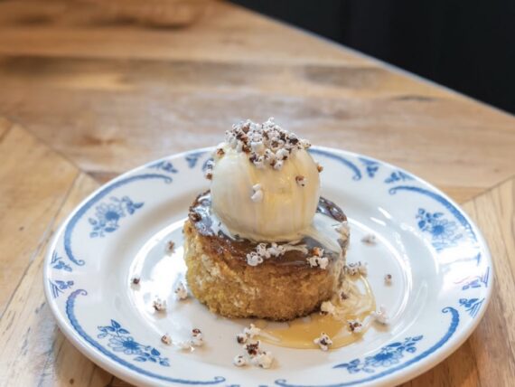 Cornbread on a plate