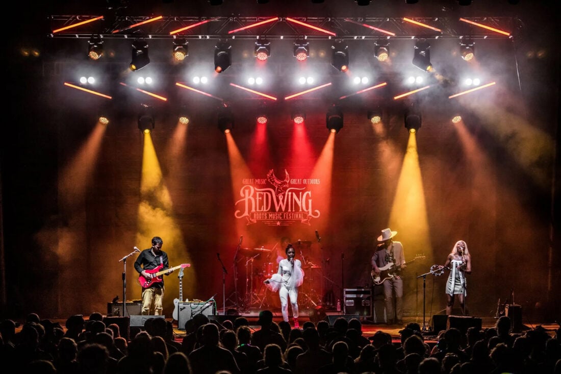 image of Southern Avenue band performing on stage 