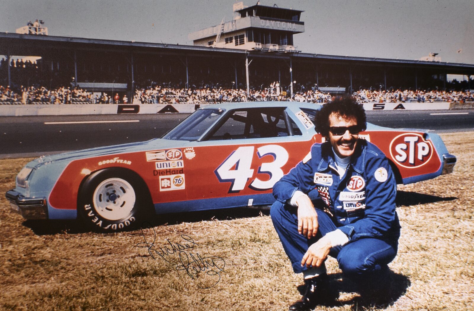 Richard Petty with a car