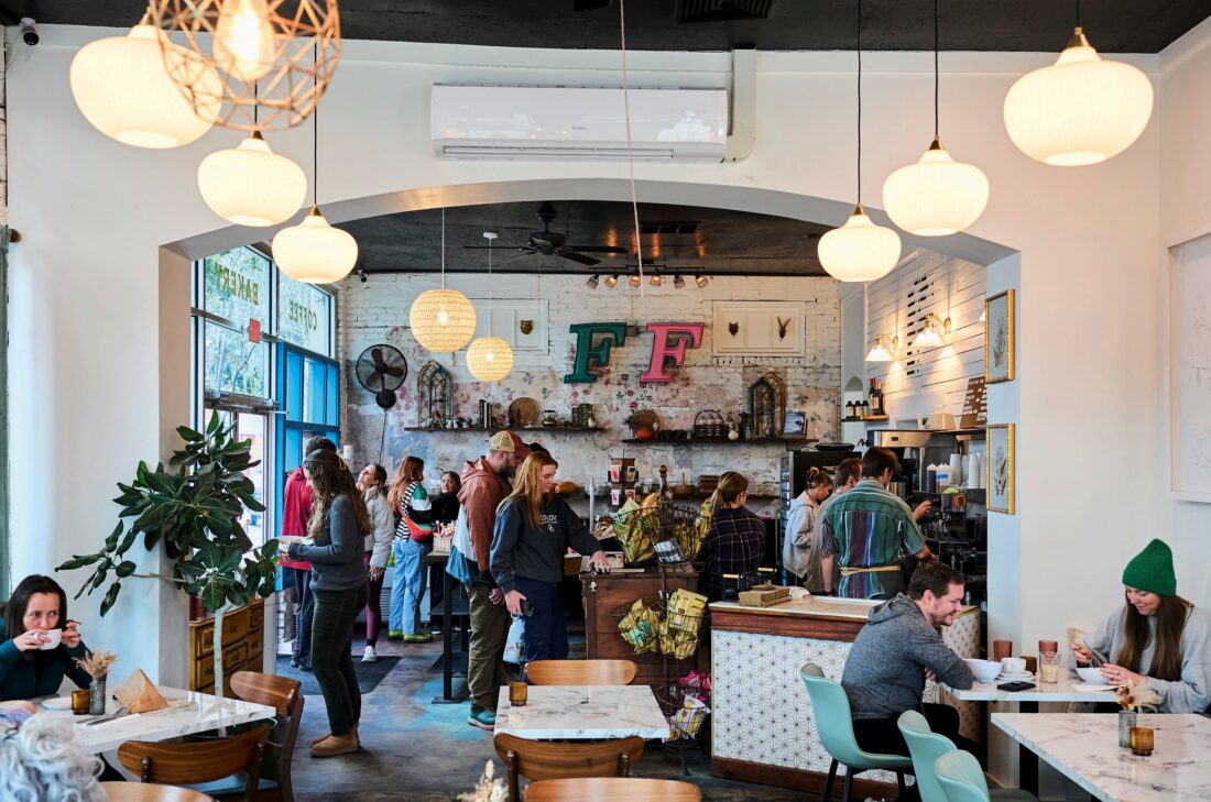 image of interior of Flora and Fauna restaurant. 