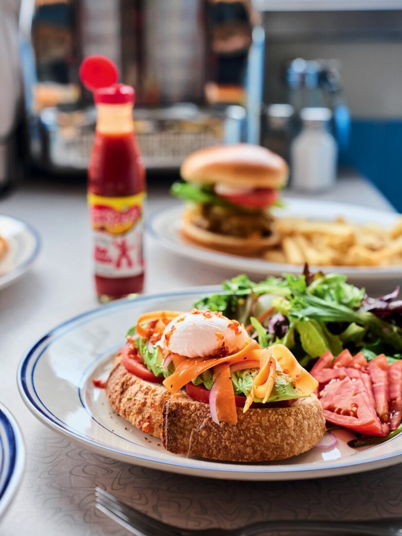 image of avocado toast with poached eggs