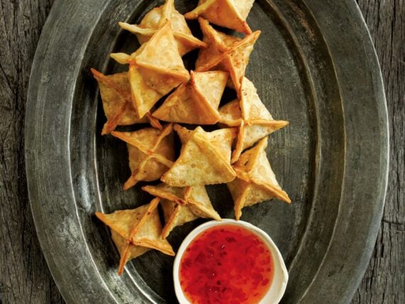 Pimento cheese wontons