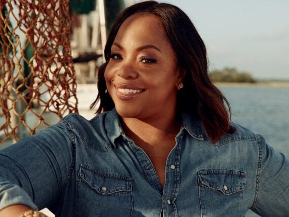 A portrait of a woman on a boat