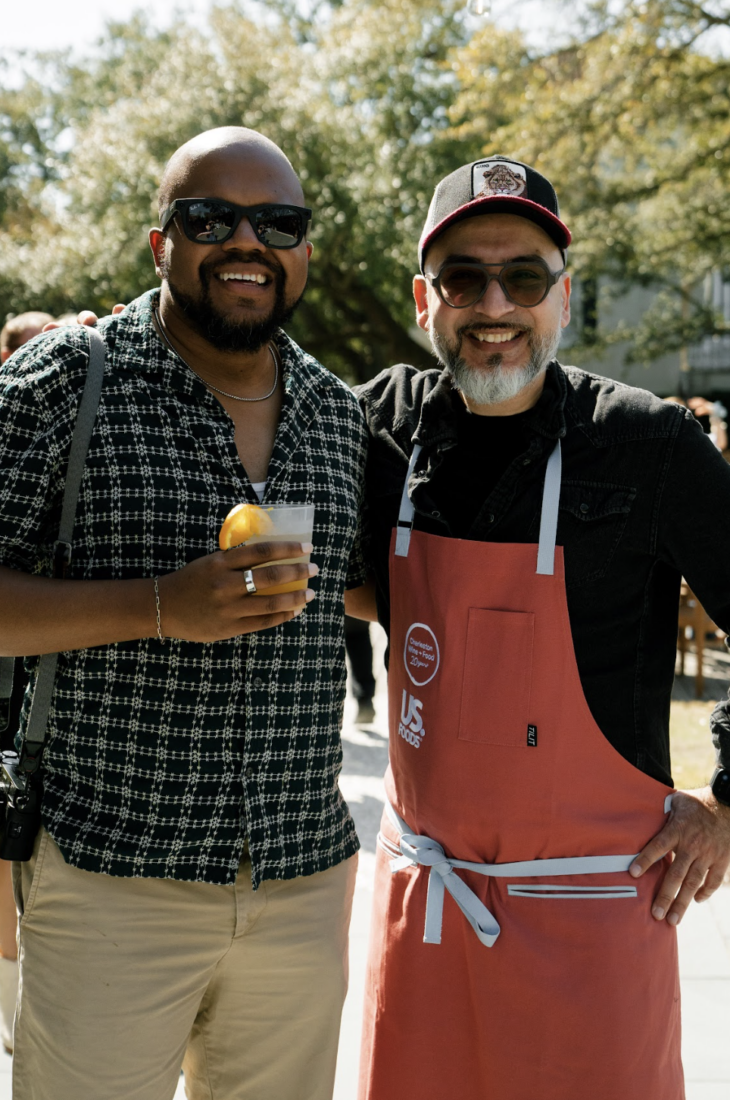 Jai Jones and chef Gauba. 