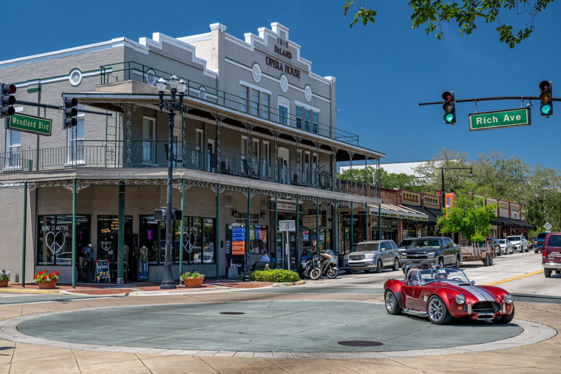 A downtown intersection