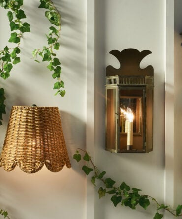 Light fixtures on a wall