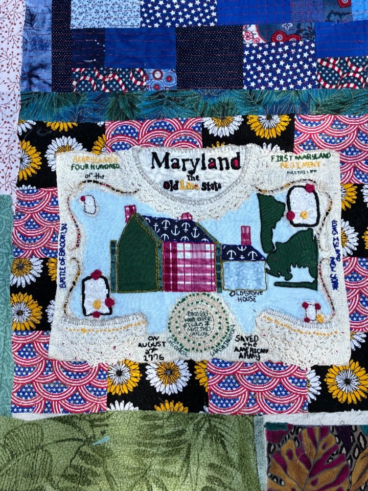 A patchwork square for the state of Maryland