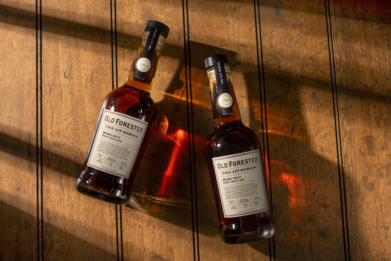 Two bourbon bottles