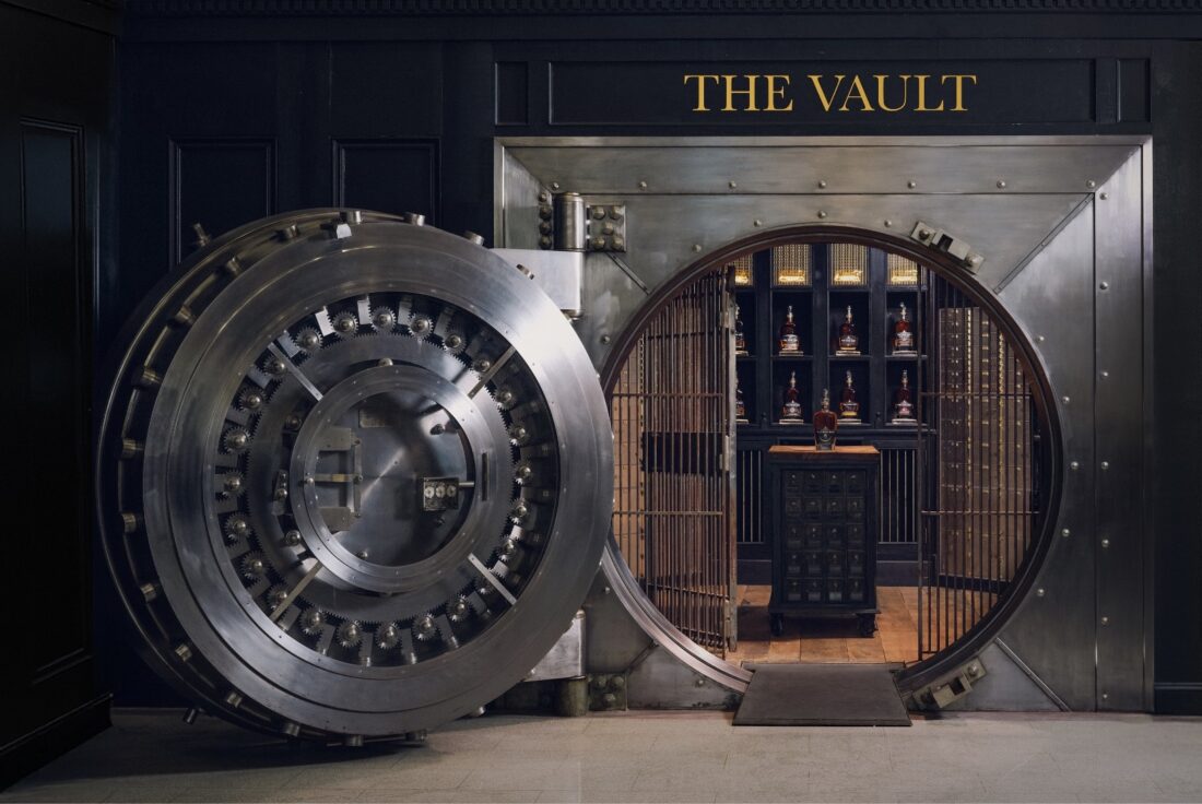A repurposed bank vault of bourbon