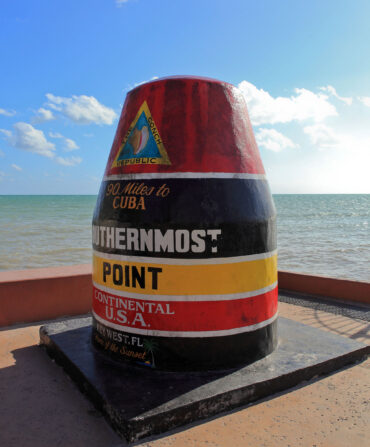 The original Southernmost Point Buoy.